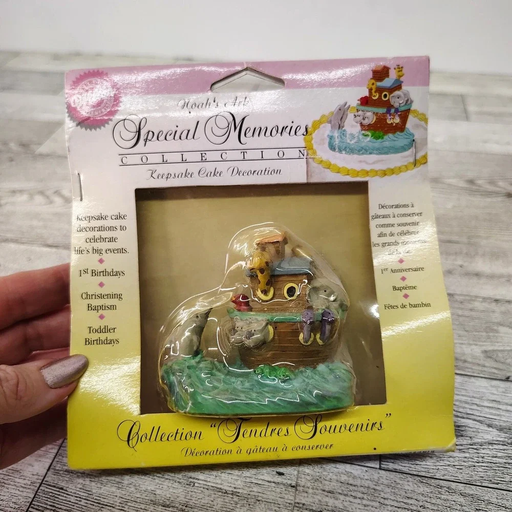Wilton Noahs Ark Special Memories Keepsake Resin Cake Decoration Cake Topper New